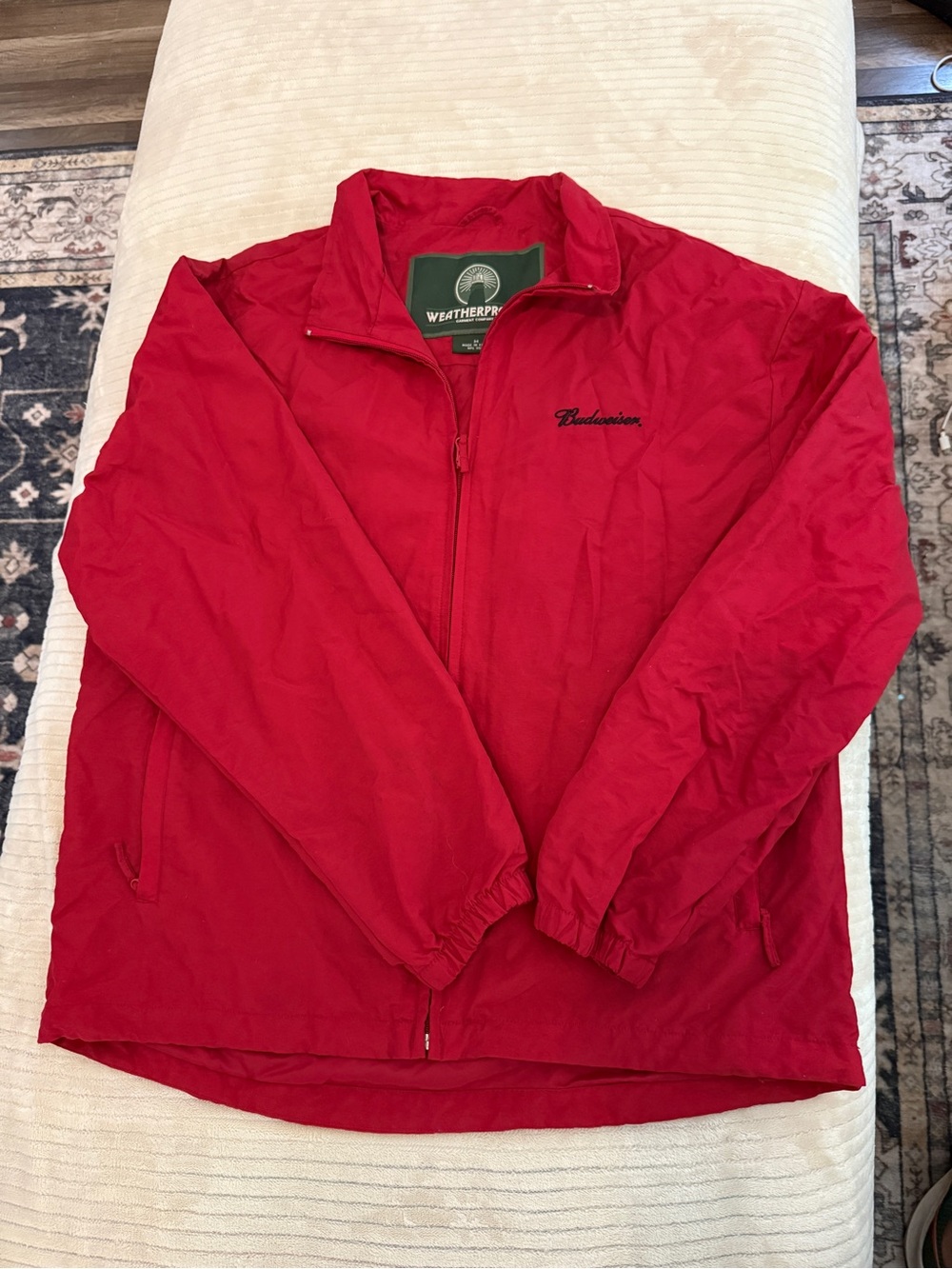 Budweiser Red Men’s Windbreaker Jacket